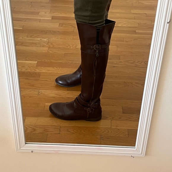 High boots, brown, size 9.5, women, used but like new - Picture 1 of 6